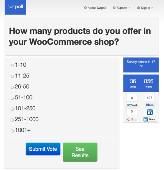 How many products do you offer in your WooCommerce shop?