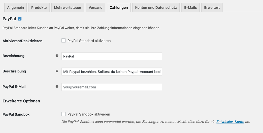 WooCommerce PayPal