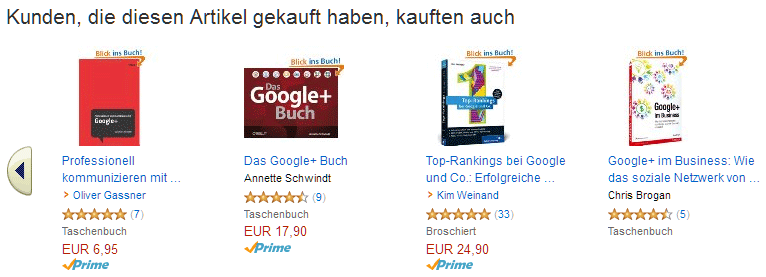 Amazon Shop-Empfehlungen