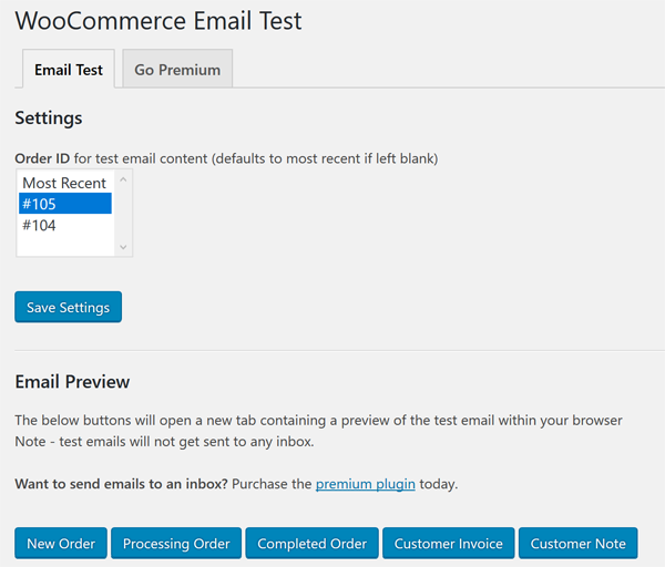 WooCommerce Plugins angetestet: Email Test - Vorschau deiner Shop-E-Mails 2