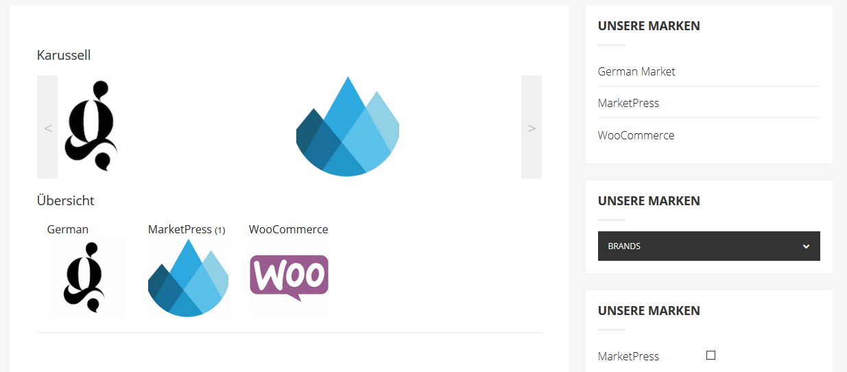 WooCommerce Plugins angetestet: Perfect Brands - Produkte nach Marken anzeigen und filtern 2