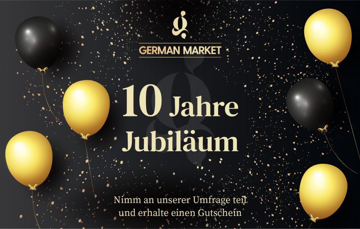 German Market feiert JUBILÄUM und du bekommst Rabatt! 2